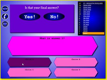 Flash Games Who Wants To Be A Millionaire Facefull